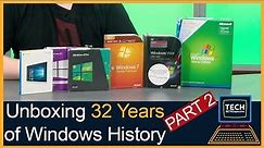 Unboxing 32 Years of Windows History! - Windows XP to Windows 10