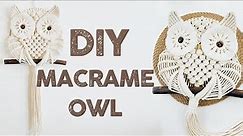 HOW TO MAKE MACRAME OWL WALL HANGING