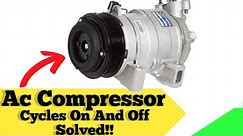 Ac compressor Clutch Engage & Disengage Solved!! | Ac Compressor Engage and Disengage