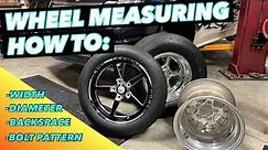 How To Measure Wheels QUICK And EASY! - Diameter, Width , Backspace, Offset, and Bolt Pattern!