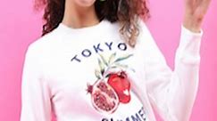 Buy Tokyo Talkies Women White Printed Sweatshirt -  - Apparel for Women