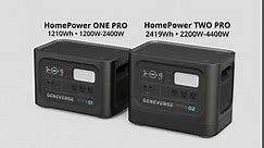 Geneverse 2419Wh (2x2) LiFePO4 Solar Generator Bundle: 2X HomePower TWO PRO Portable Power Stations (3X 2200W AC Outlets) + 2X 200W Solar Panels. Quiet, Indoor-Safe Backup Battery Generators For Home