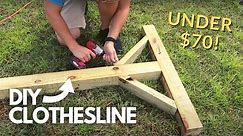 BUILDING A CLOTHESLINE + The BENEFITS of Using a Clothesline! | The Galloway Farm