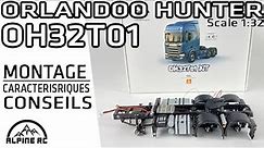 Orlandoo Hunter OH32T01 - Scania R650 micro RC truck - assemblage et conseils echelle 1:35