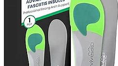 Orthotic Inserts for Plantar Fasciitis - Arch Support Insoles Shoe Inserts for Comfort and Relief from Flat Feet, High Arches, Back, Fascia, Foot and Heel Pain - Full Length