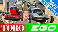 NEW EGO VS TORO Battery Lawn Mower | BEST REVIEW 2020 😃😡