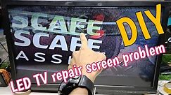 LED TV screen problem how to repair flickering double image