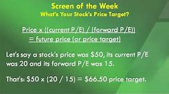 What's Your Stock's Price Target?