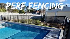 Perforated Pool Fencing