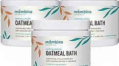 Organic Colloidal Oatmeal Bath Soak – 3-Pack Oatmeal Powder for Dry, Irritated, Itchy Skin Relief – Cruelty-Free, Vegan for Adults Bath, Kids Bath, Baby Bath by Mambino Organics
