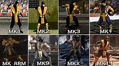 Mortal Kombat - Scorpion Graphics Evolution (1992 - 2022) 1080p 60FPS