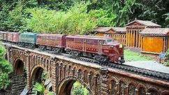 Large Model Railroad G Scale Gauge Train Layout - Garden Railway at the Morris Arboretum