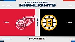 NHL Highlights | Red Wings vs. Bruins - October 28, 2023
