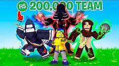 I spent 200k Robux to get the NEW EVIL TEAM (Roblox)