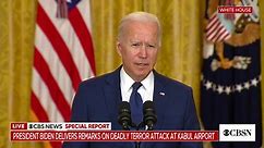Biden addresses Kabul attacks