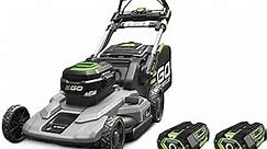 EGO Power+ LM2102SP-A 21-Inch 56-Volt Lithium-ion Self-Propelled Cordless Lawn Mower (2) 4.0Ah Battery and Rapid Charger Included