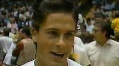 The Lowe down on Lakers' celebrity fans at Los Angeles' Great Western Forum (1988)