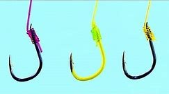 3 Fishing Knots For Spade Hooks (Snell Knot)