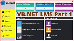 VB.Net Project Tutorial - Create a Library Management System Using VB.Net And MySQL - [ Part 1 ]