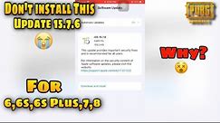 Don't install 15.7.6 Version in Your IOS😭 | iPhone 6s,6s Plus PUBG Test | 2GB+32GB | iPhone 6s