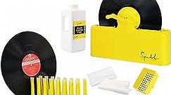 Vinyl Record Cleaner Vinyl Record Cleaning Kit - Includes Record Cleaning Machine - 1L Record Cleaning Care Solution & Filter Funnel - 2 pcs Microfiber Cloth & 6 pcs Record Cleaning Brush.