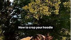 Easiest way to crop your hoodie like a pro 🪡✂️ #hoodieseason #easyDIY #sewingDIY #hoodieDIY #fallstyletips #fallstyleideas #diyfashion | Hang