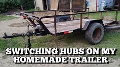 How To Install Different Axle Hubs on Your Homemade Trailer For Cheap