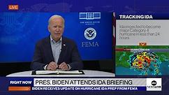 Pres. Biden briefed by FEMA on Hurricane Ida