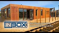 New Shipping Container Restaurant @ Beadnell Bay Beach