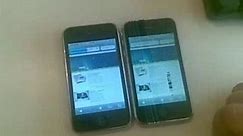 iPhone 3GS vs. iPhone 3G - szybkość działania - video Dailymotion