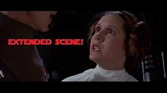 Star Wars A New Hope Princess Leia (Carrie Fisher) Extended Scene