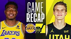Game Recap: Lakers 138, Jazz 122