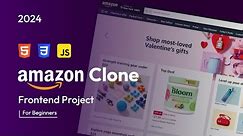 Create Amazon Clone Using HTML, CSS and JavaScript | Frontend Project For Beginners