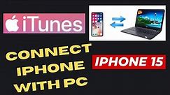 How to Connect iPhone with PC using iTunes