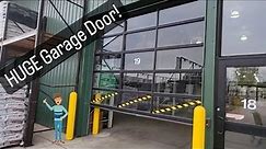 HUGE Garage Doors Opening and Closing