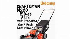 CRAFTSMAN M220 150-cc 21-in Gas Push Lawn Mower with Briggs & Stratton Engine | Unboxing