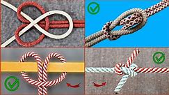 Top 22 Rope Climbing Techniques! How to Tie a Rope Knot