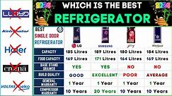 Best Single Door Refrigerator 2024⚡LG vs Samsung vs Godrej vs Whirlpool Refrigerator in India