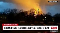 Video shows tornado cause electrical explosion in Tennessee