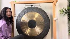 Sound Therapy break with Ping Ping (my 40” gong)
