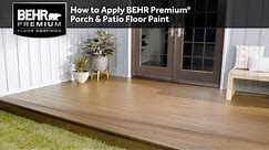 How to Apply BEHR Premium® Porch & Patio Floor Paint