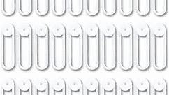 CABLY 30pcs Silicone Cable Tie - Reusable Cable Tie Organizer, Multipurpose Cord Management, Electronics Accessories for Home and Office (3 Inch, 30pcs White)