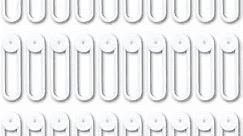 CABLY 30pcs Silicone Cable Tie - Reusable Cable Tie Organizer, Multipurpose Cord Management, Electronics Accessories for Home and Office (3 Inch, 30pcs White)