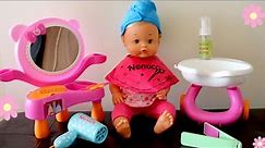 Baby Doll Hair Salon : Baby Born Baby Annabell Nenuco Girl Hair Wash Blow Dry Style Cut