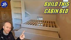 Cabin Bed For Small Bedrooms - Space Saving Trundle Bed - DIY