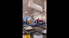 Part of ceiling at JCPenny store falls down while woman is trying to shop
