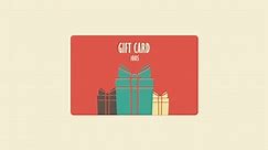 Gift Card. Flat Design Animated Stock Footage Video (100% Royalty-free) 18584012