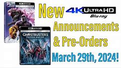 New 4K UHD Blu-ray Announcements & Pre-Orders for March 29th, 2024!