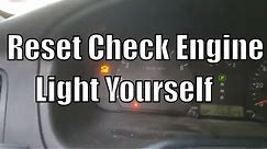 How To Clear A Check Engine Light With No Scan Tool