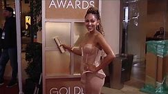 Meagan Good 2017 Golden Globes Red Carpet